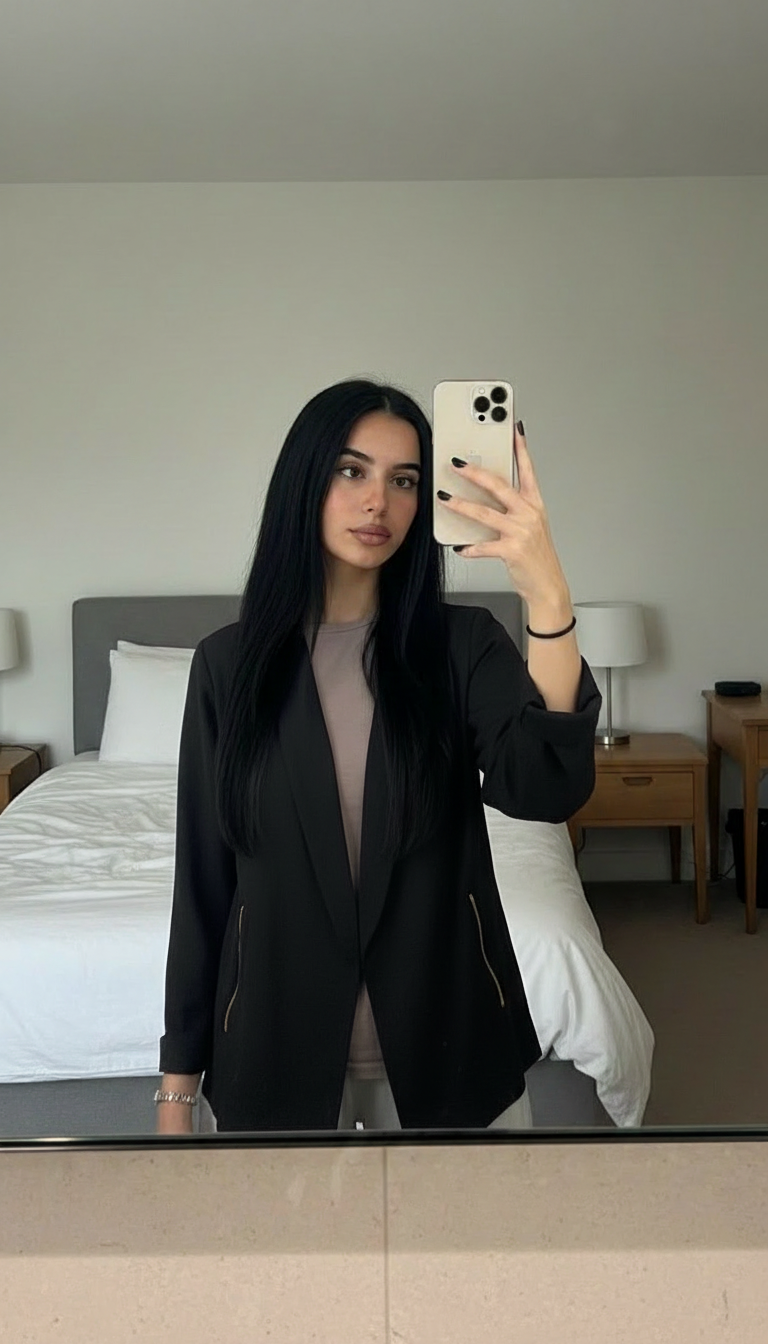 AI-enhanced jacket photo for Vinted listing