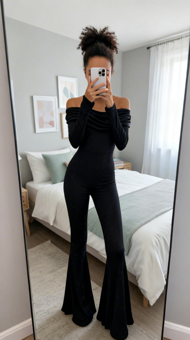 AI-enhanced jumpsuit photo for Vinted listing