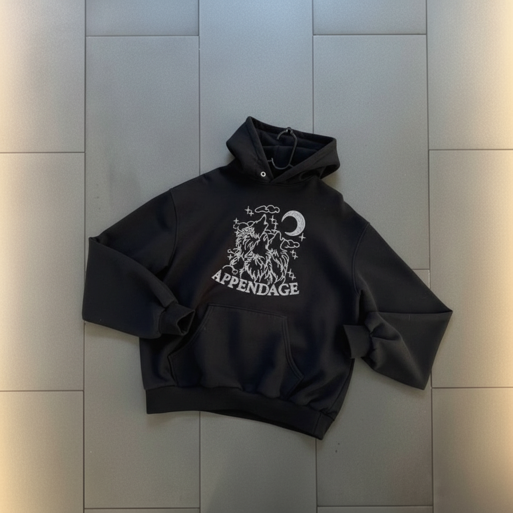 AI-enhanced hoodie photo for Vinted listing
