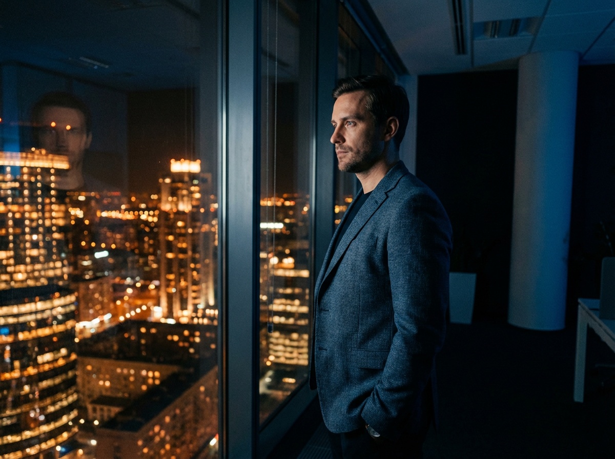 Entrepreneur visionnaire dans un bureau moderne