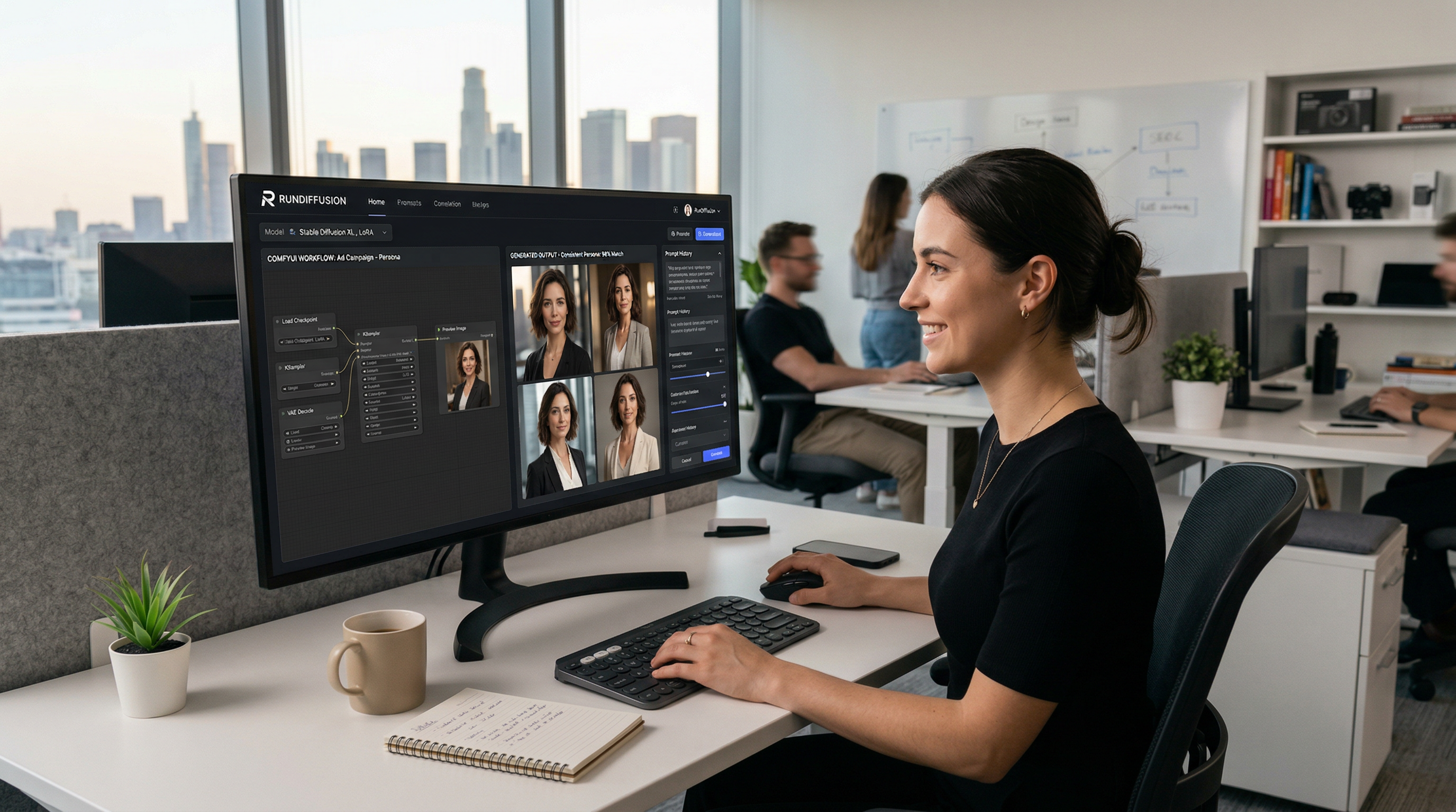 Cloud-based ComfyUI workflow for advertising teams on RunDiffusion