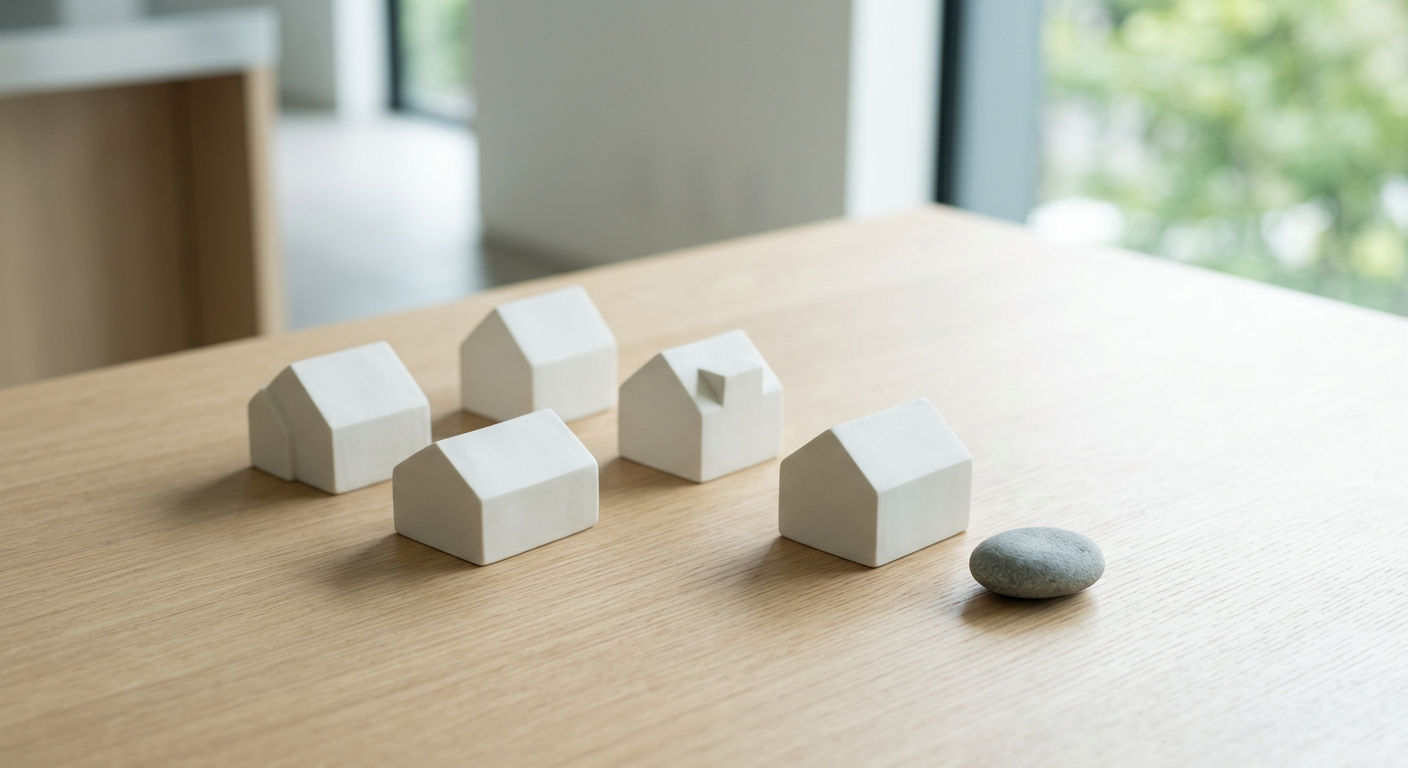 Clean, minimal photograph related to how to find a sober living home that actually fits your needs in recovery housing. No people, no text.