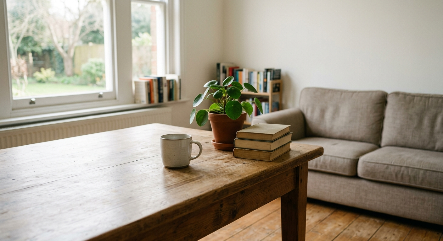 Clean, minimal photograph related to average sober living stay now exceeds 6 months nationally in recovery housing. No people, no text.