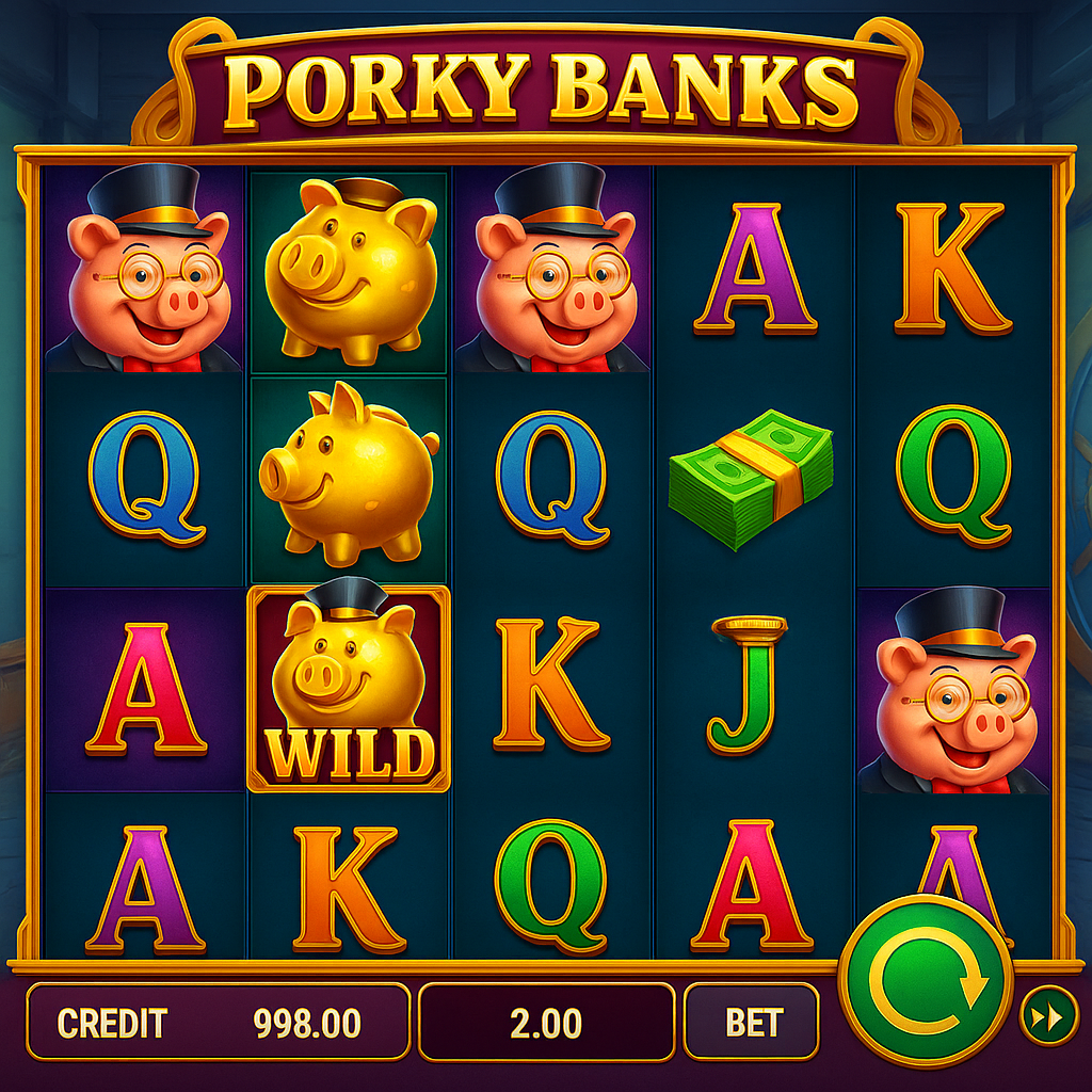 MyEmpire - 3 Porky Banks Hold and Win Slot - Nyerőgép