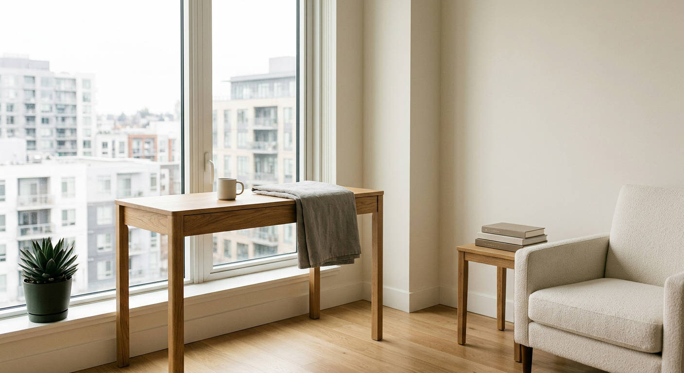 Clean, minimal photograph related to the most expensive cities for sober living in 2026 in recovery housing. No people, no text.