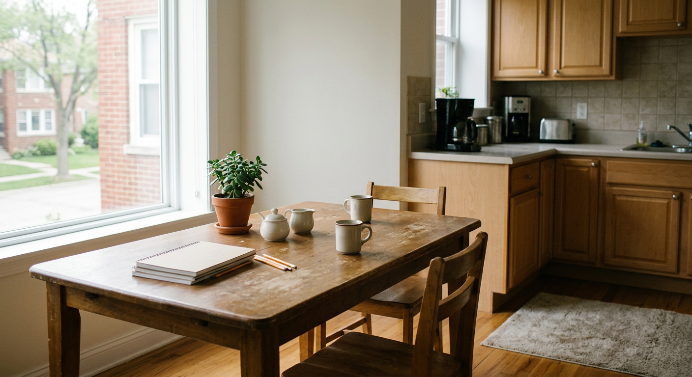 Clean, minimal photograph related to illinois sober living: a quick market snapshot in recovery housing. No people, no text.