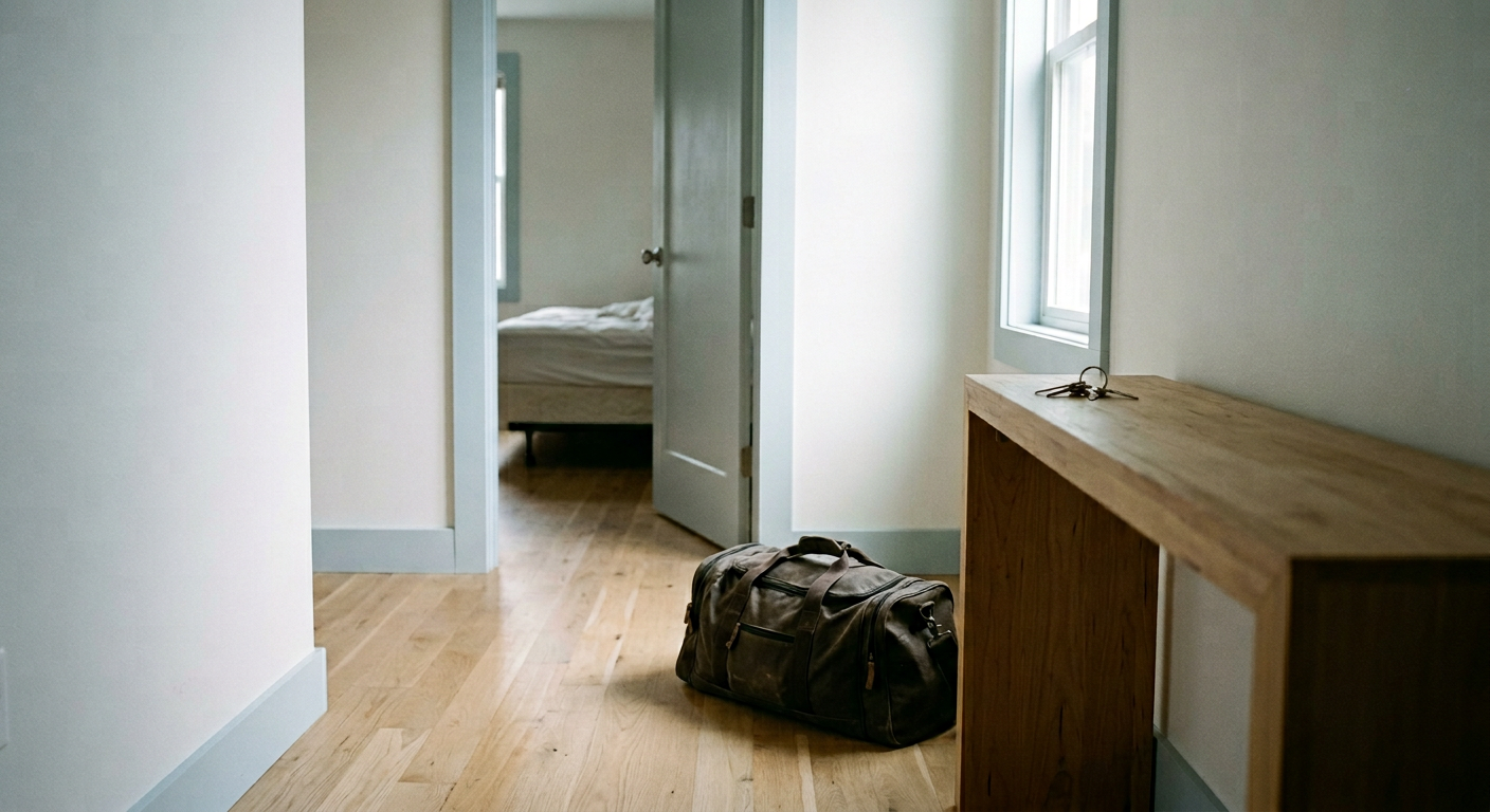 Clean, minimal photograph related to can you be kicked out of sober living for a dirty test? in recovery housing. No people, no text.