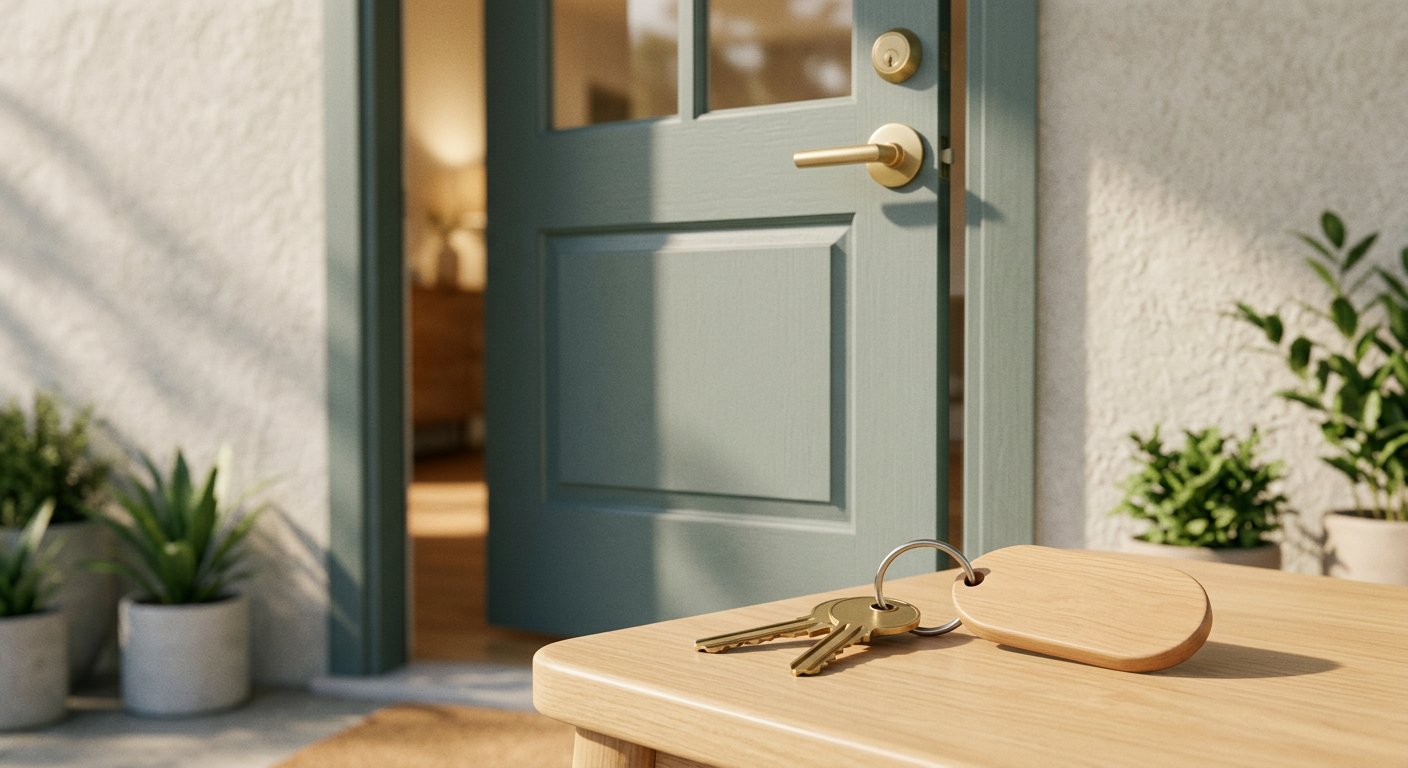 Clean, minimal photograph related to how to find free or low-cost sober living in recovery housing. No people, no text.