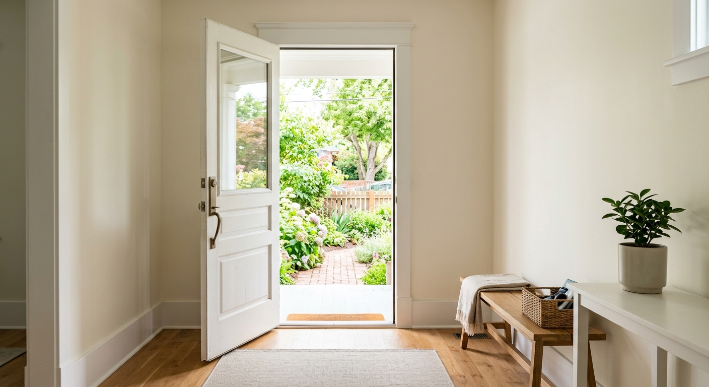 Clean, minimal photograph related to can you leave sober living whenever you want? in recovery housing. No people, no text.