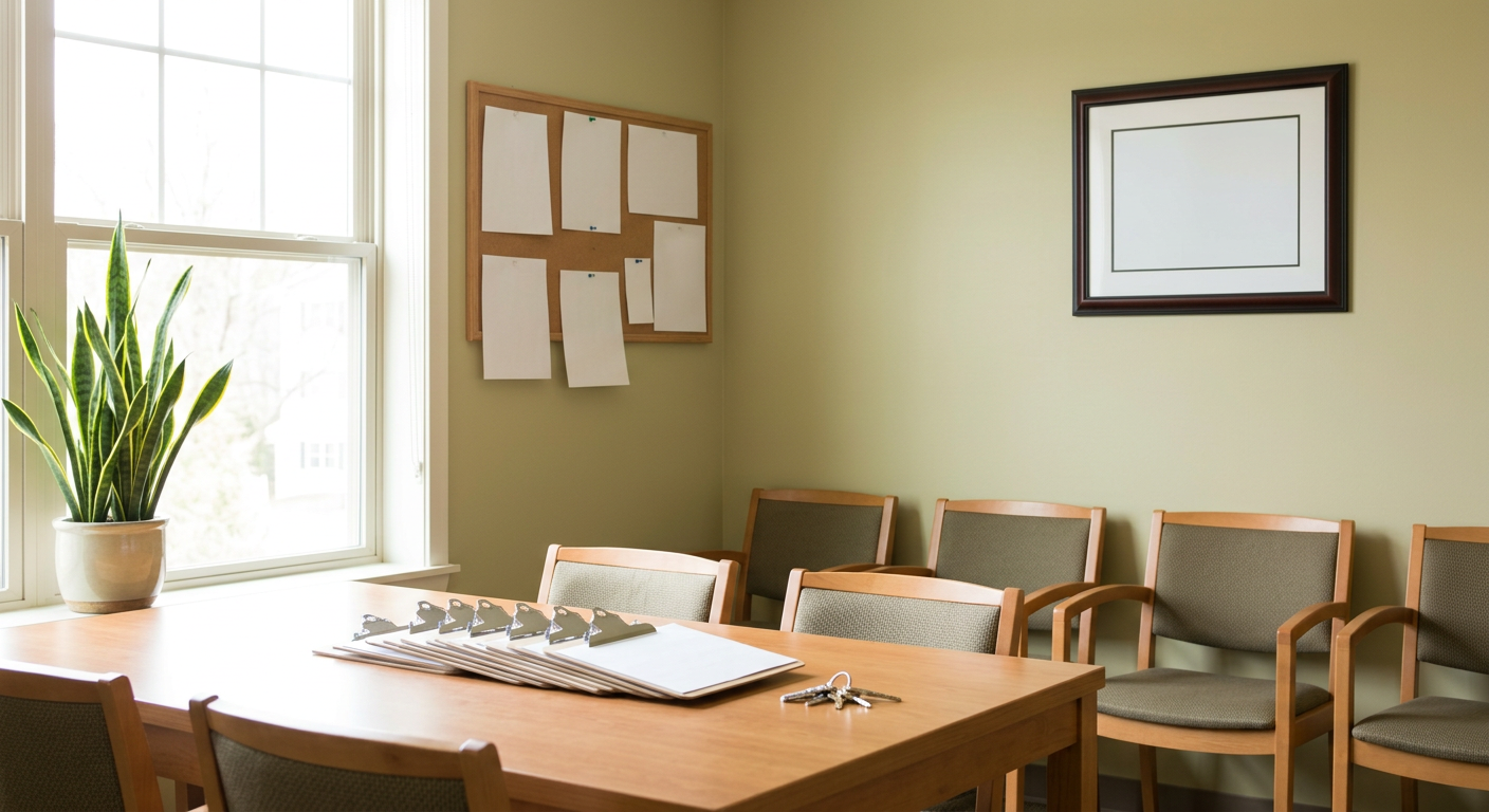 Clean, minimal photograph related to how to tell if a sober living home is legitimate in recovery housing. No people, no text.