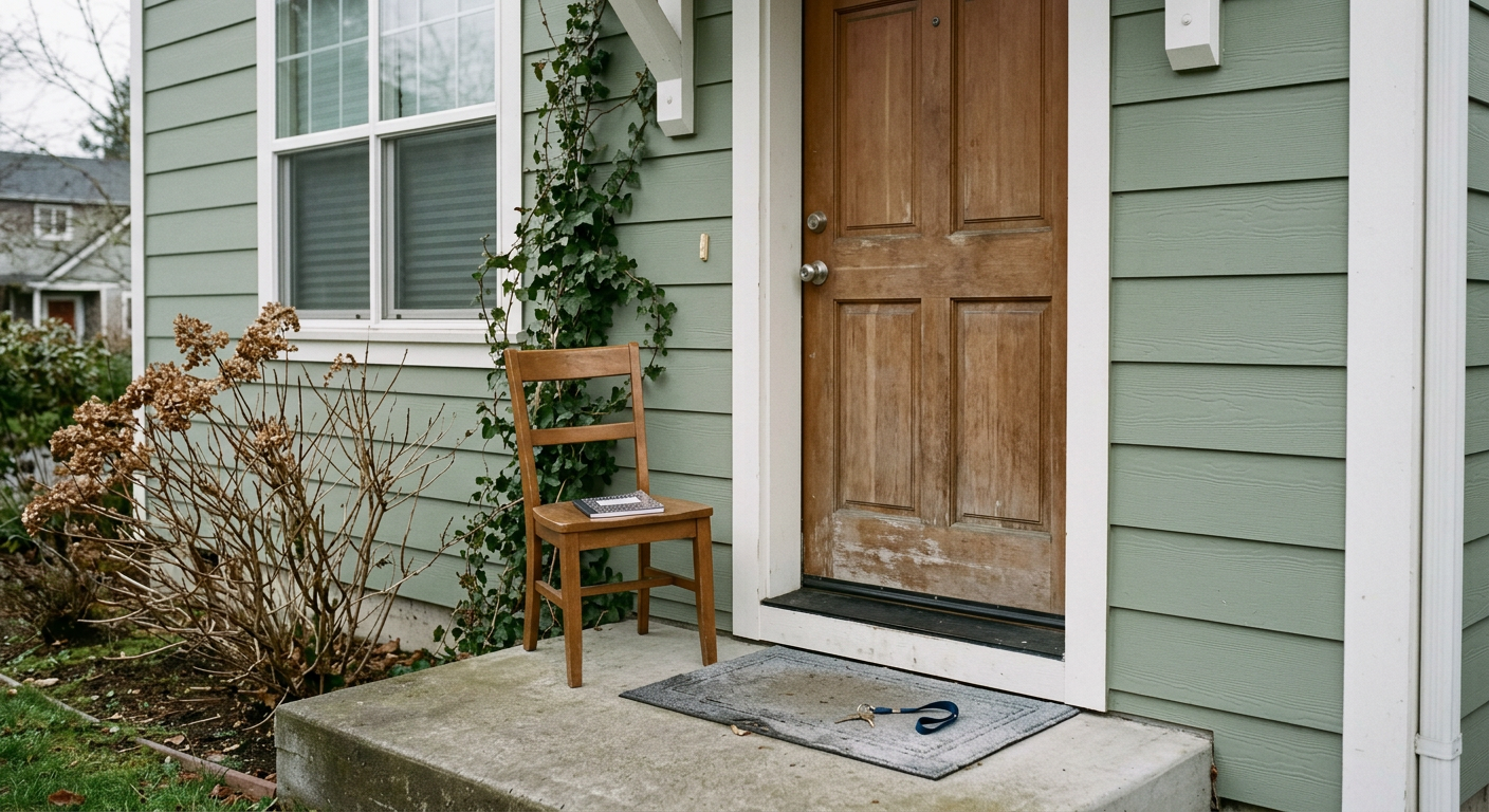 Clean, minimal photograph related to can you deny admission to a sober living home? in recovery housing. No people, no text.