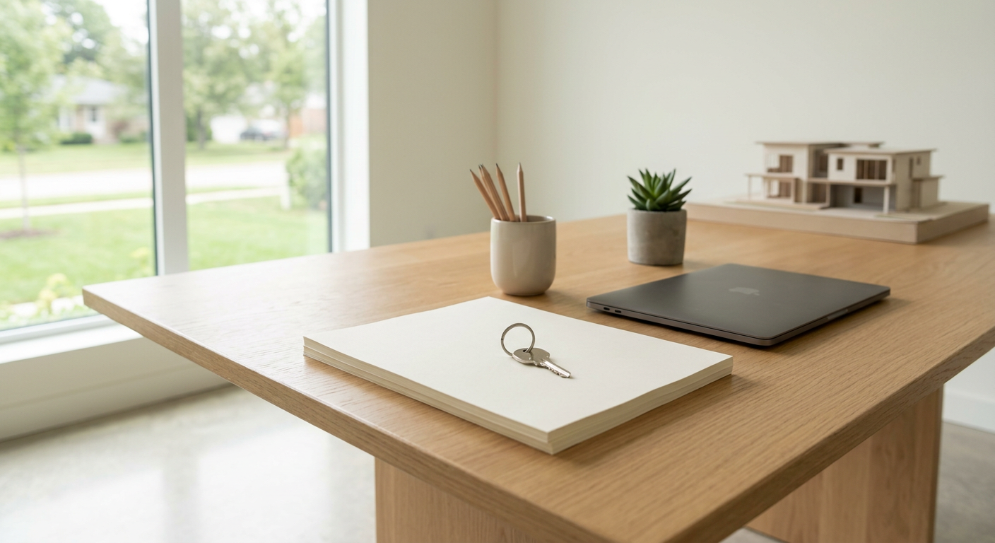 Clean, minimal photograph related to how to write a sober living business plan in 2026 in recovery housing. No people, no text.