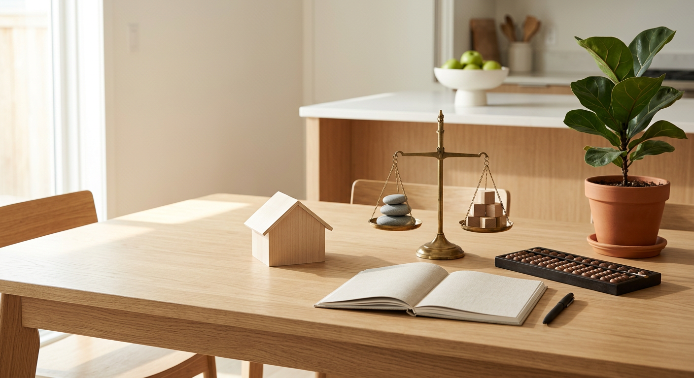 Clean, minimal photograph related to how to calculate your sober living home's break-even point in recovery housing. No people, no text.