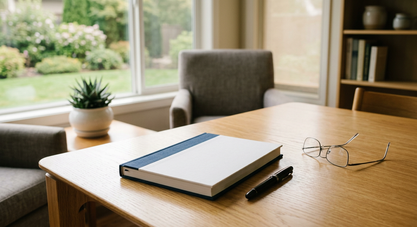 Clean, minimal photograph related to sober living resident agreements: what to include and why in recovery housing. No people, no text.