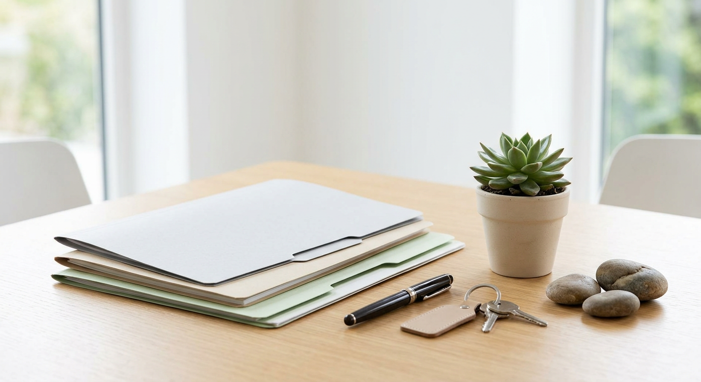 Clean, minimal photograph related to how to form an llc for your sober living business in recovery housing. No people, no text.