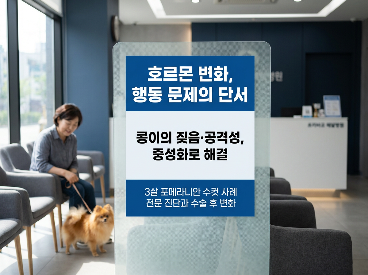 콩이의 중성화 수술로 변화된 일상: 짖음과 공격성 문제 해결기