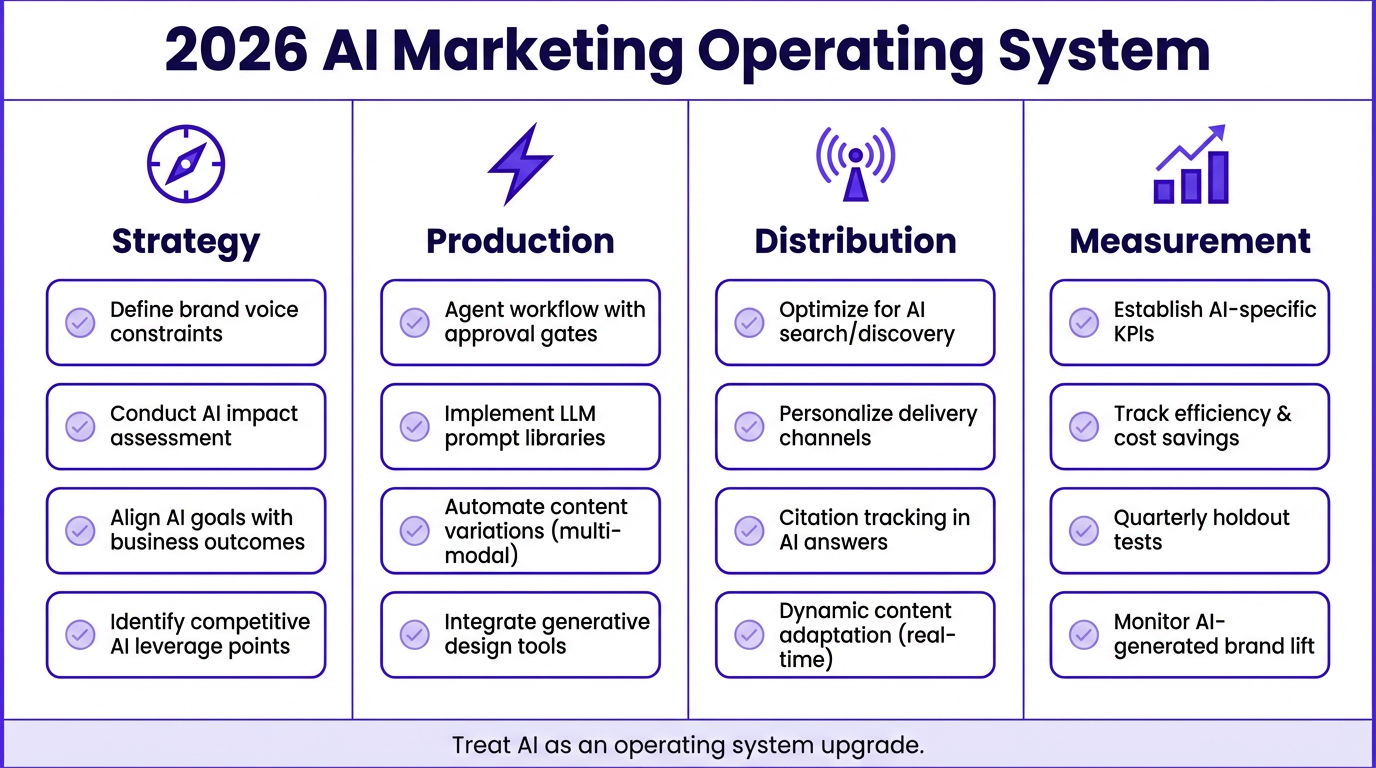 2026 AI marketing operating system checklist for teams
