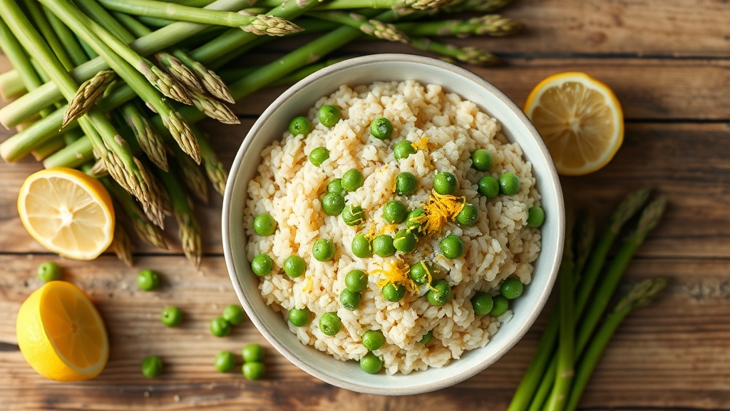 Spring Asparagus Risotto: Fiber‑Rich, Gut‑Healthy Vegetarian Delight