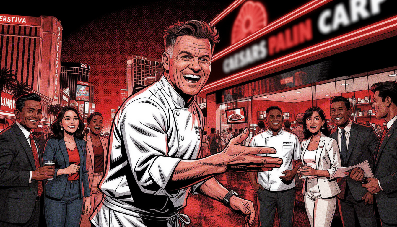 Gordon Ramsay Expands Vegas Empire with Seventh Restaurant at Caesars Palace