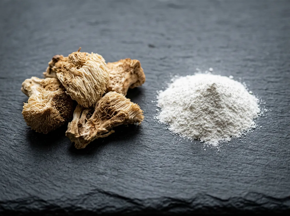 Detail leviej hrivy a alpha-gpc v jednej čistej supporting kompozícii