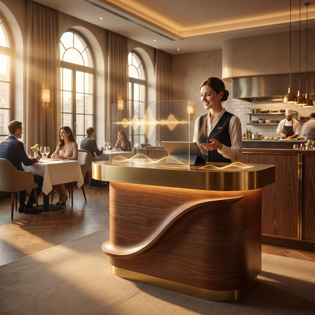 ReserVoice premium restaurant AI receptionist visual