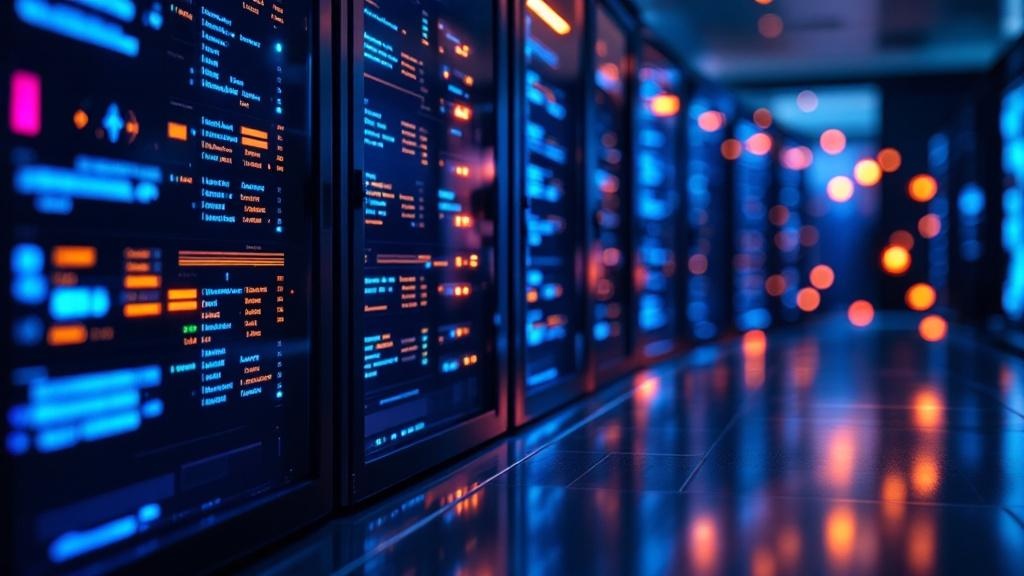 Server rack with multiple servers representing self-hosting and private cloud infrastructure