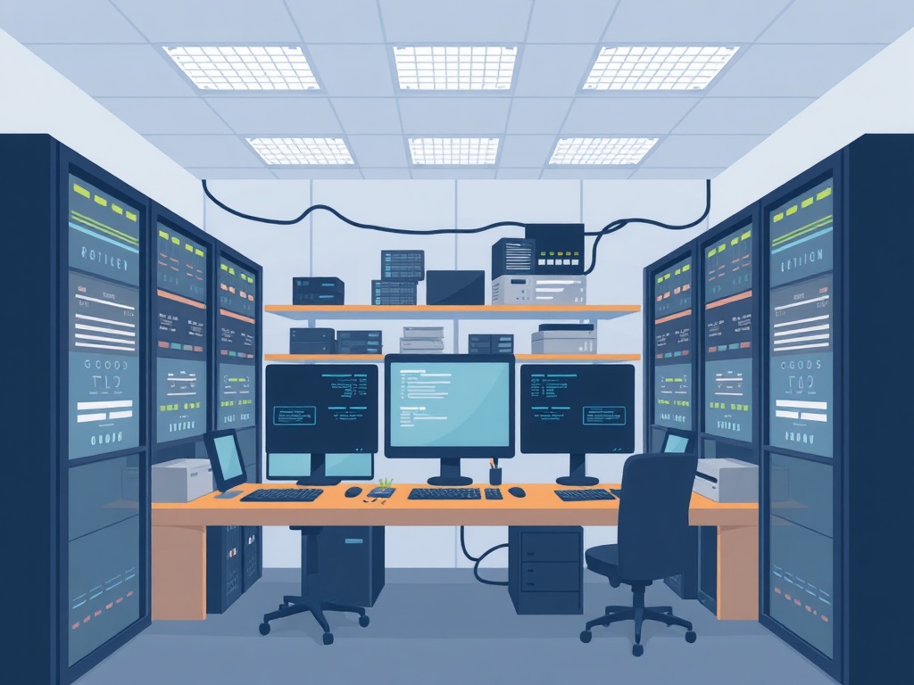Illustration of a home lab setup supporting over 200 users for self-hosting infrastructure