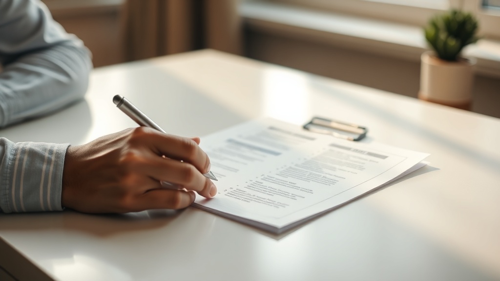 ペット火葬業者を選ぶ際のチェックリストを確認している人の手元