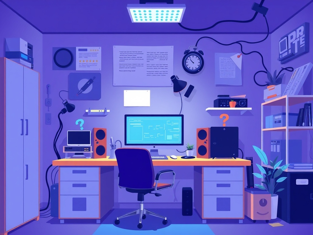 Illustration of a home server setup for self-hosting and home lab enthusiasts.