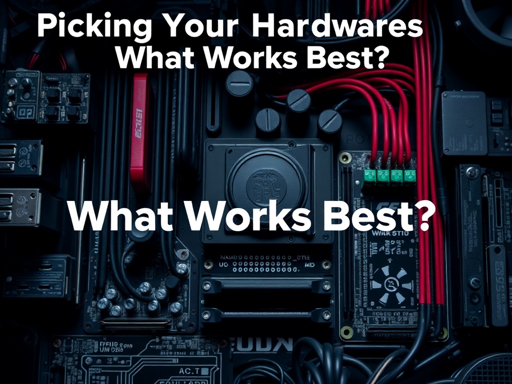 Illustration of choosing optimal hardware components for self-hosting servers and setups