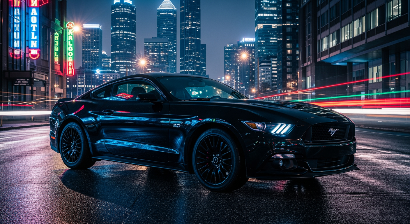 a-sleek-black-mustang-under-neon-lights-city-tbm6wh4rlr