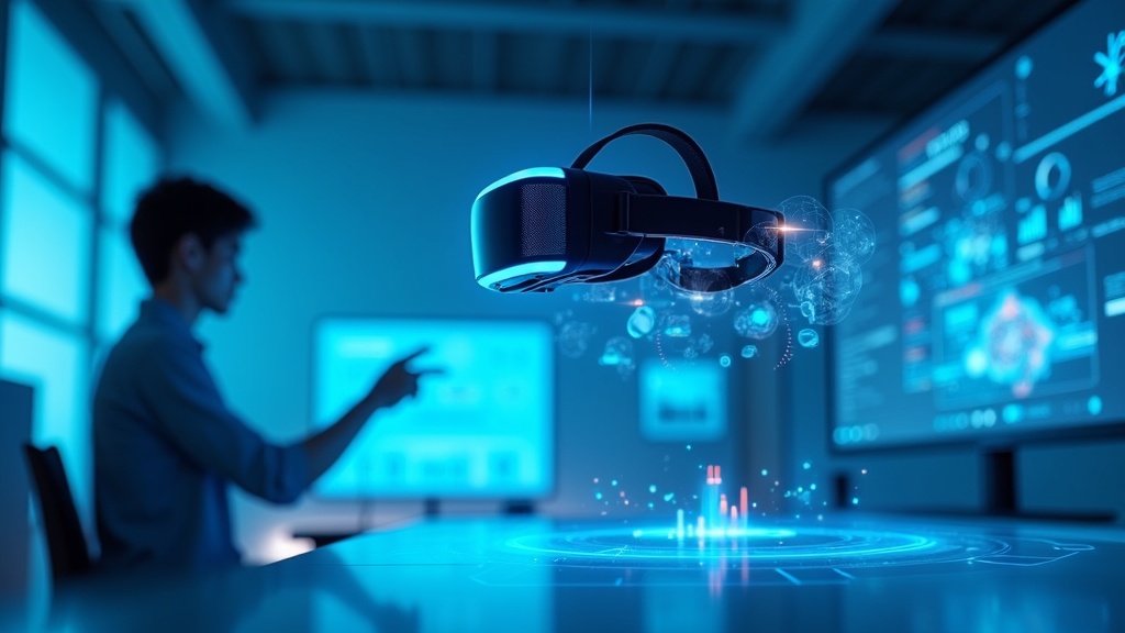 Mandos con aro y conexión del visor de PC VR Xrostella VR1