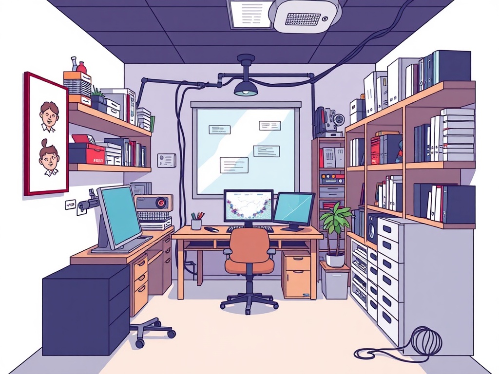 Illustration of a home server setup for self-hosting and home lab enthusiasts.