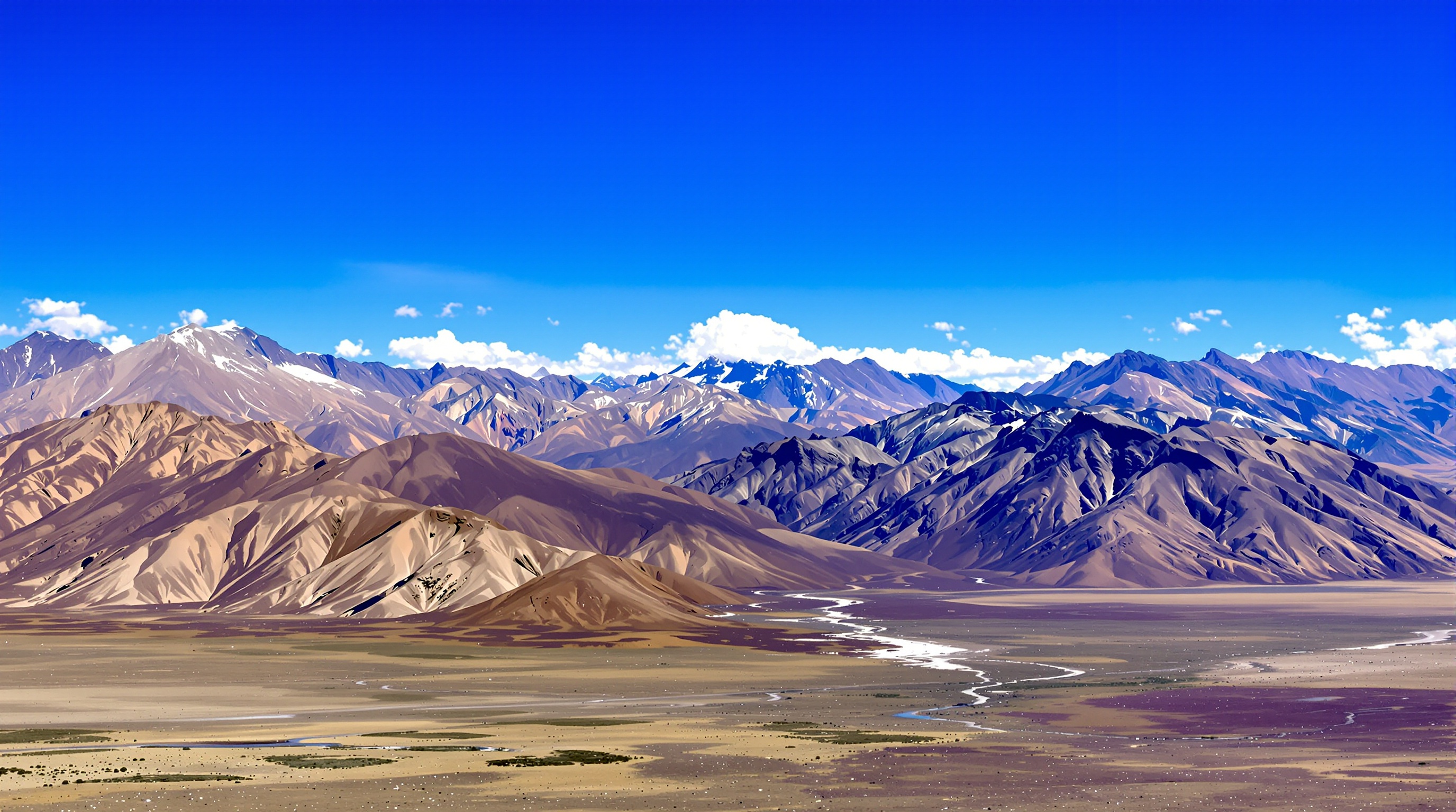 페루 안데스 산맥의 웅장한 자연 풍경, 블랙마카 원산지 강조