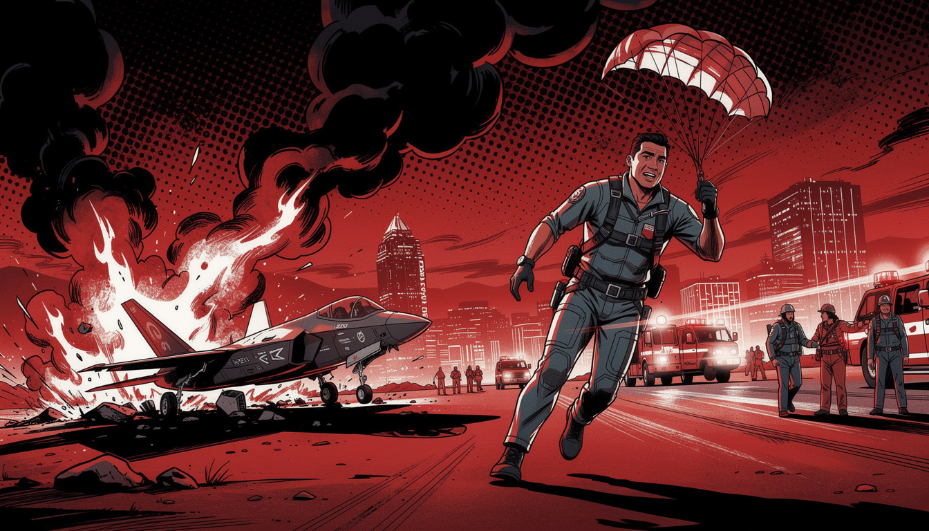 F-35 Crashes North of Las Vegas as Pilot Ejects Safely