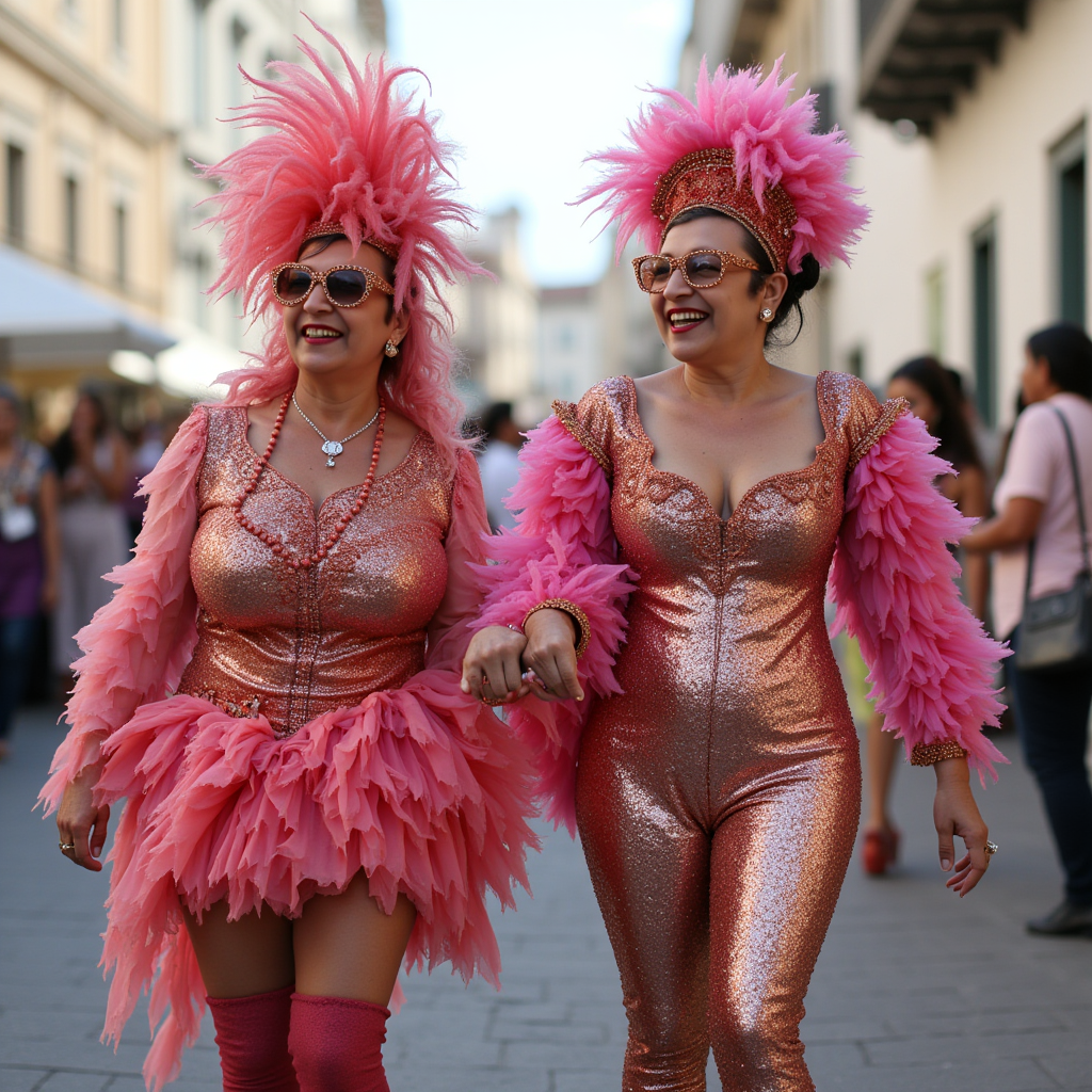 las-dos-mujeres-van-subidas-a-una-carroza-del-udw0h2ent9