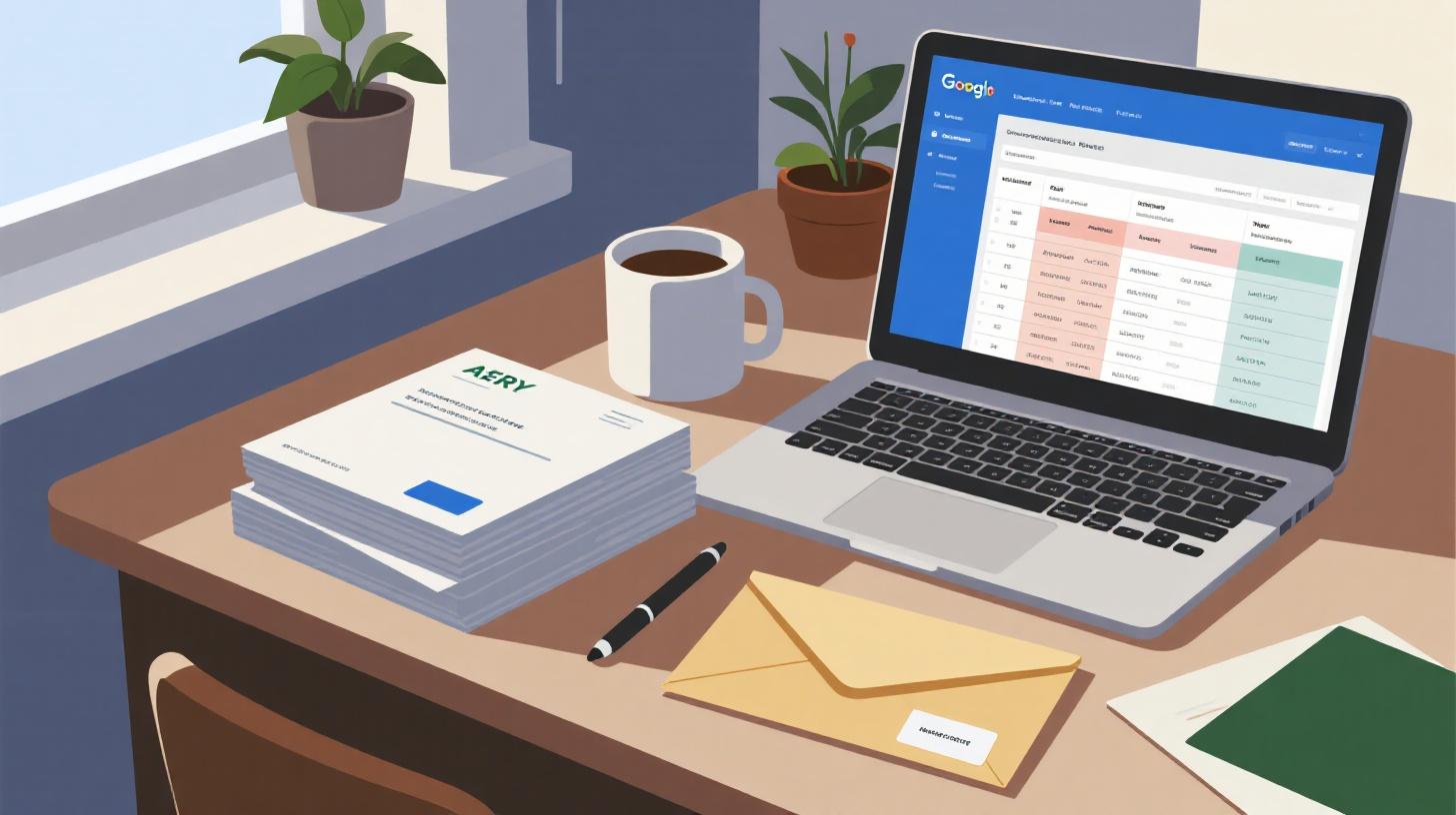 Print Return Address Labels from Google Sheets with Avery Templates