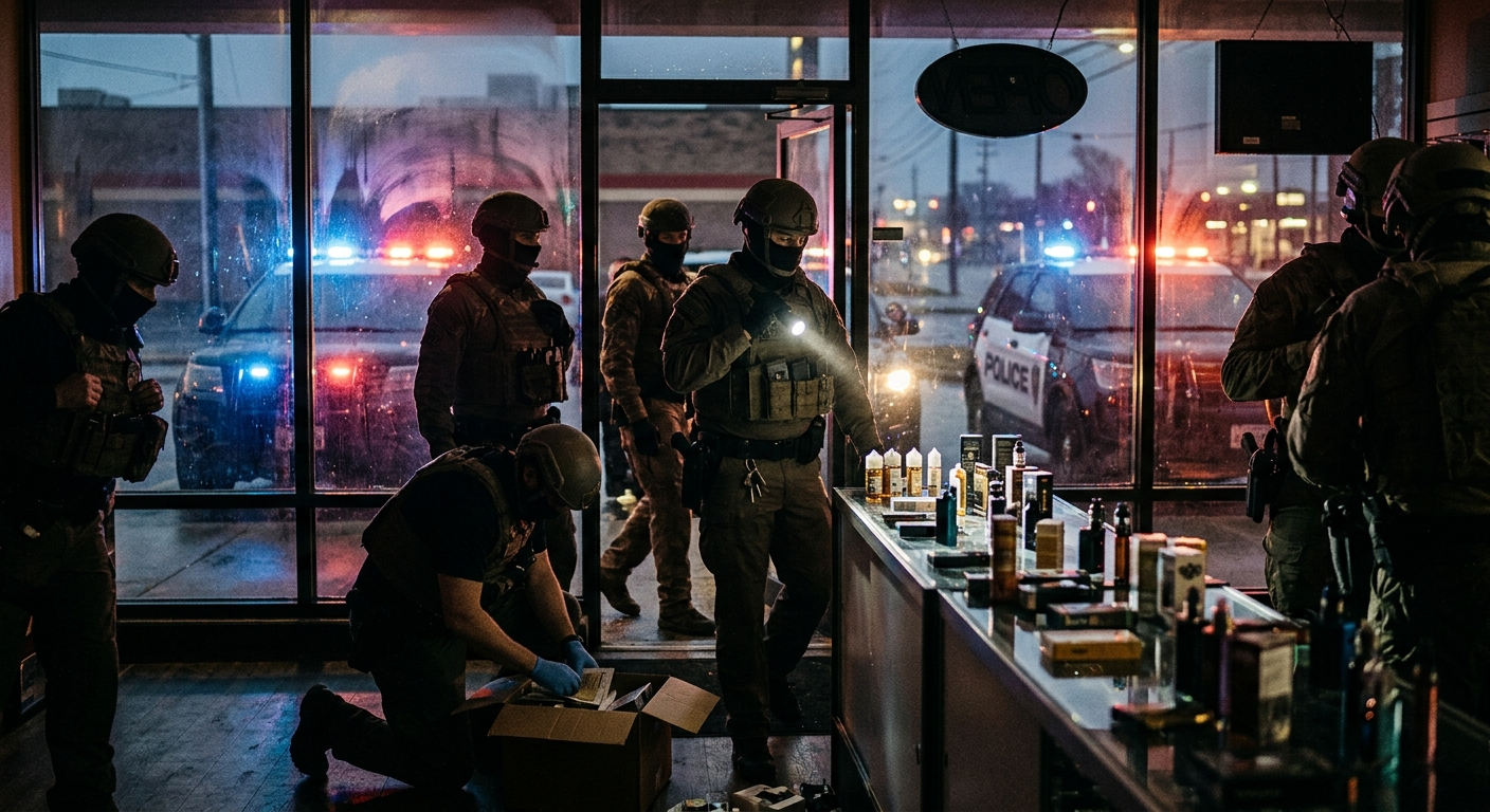 Law enforcement raided 13 Northern Virginia vape shops in a sweeping drug trafficking and money laundering investigation - Outlaw Report