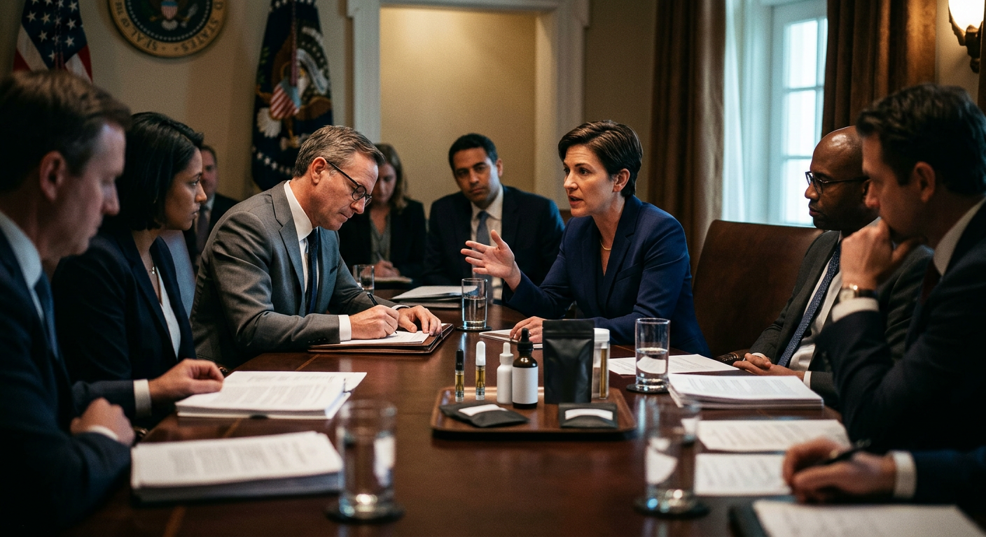 A Look Inside The White House’s First Cannabis Products Enforcement Policy Meeting