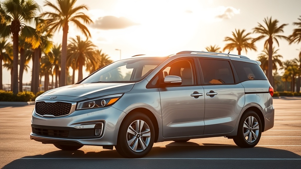 Kia Sedona como exemplo de carro Turo com alta demanda em Orlando