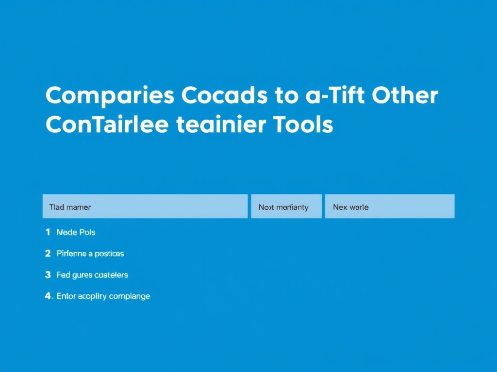 Illustration comparing Docker and other container tools for self-hosting costs and features