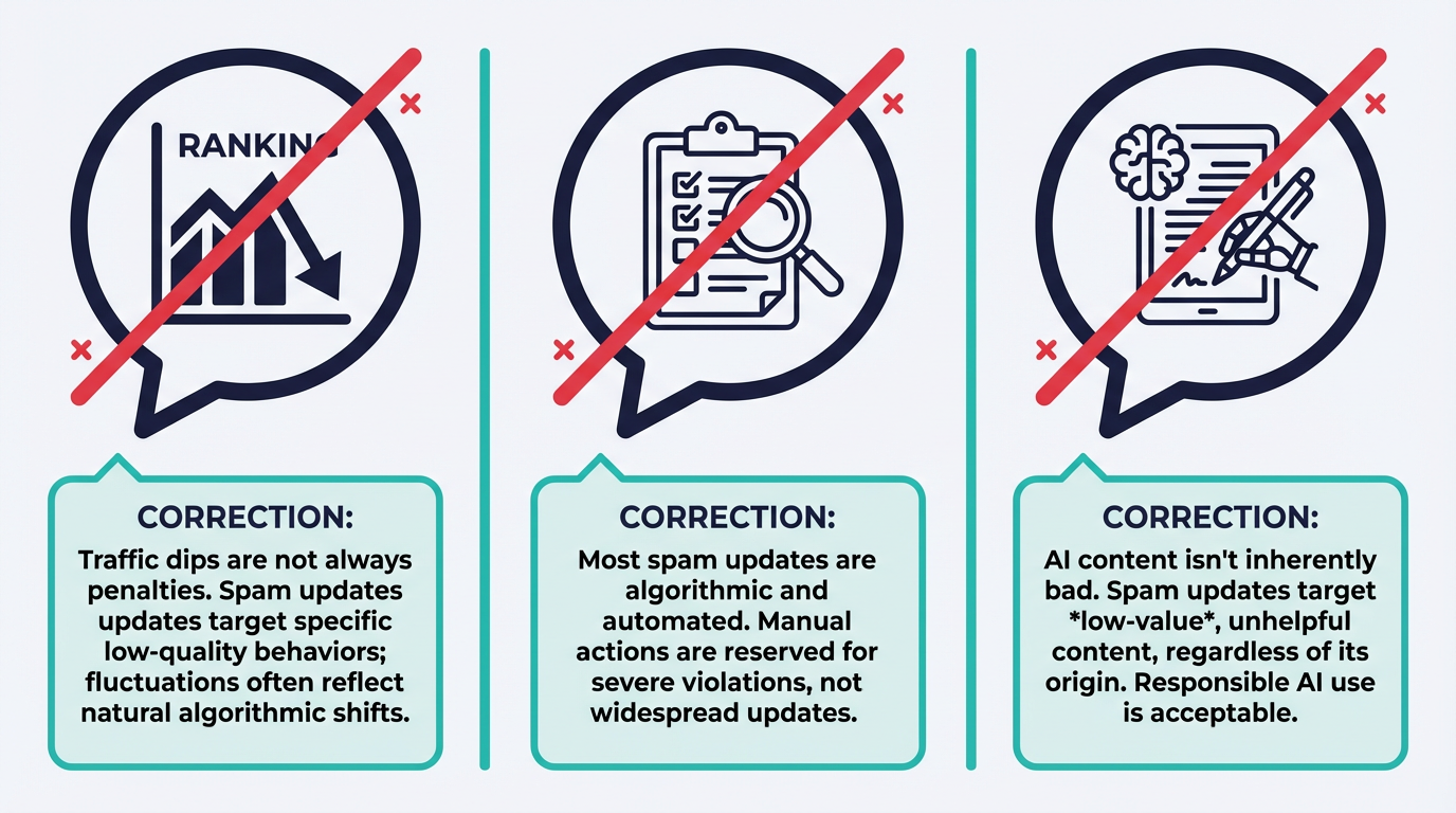 Common misconceptions about Google spam updates debunked
