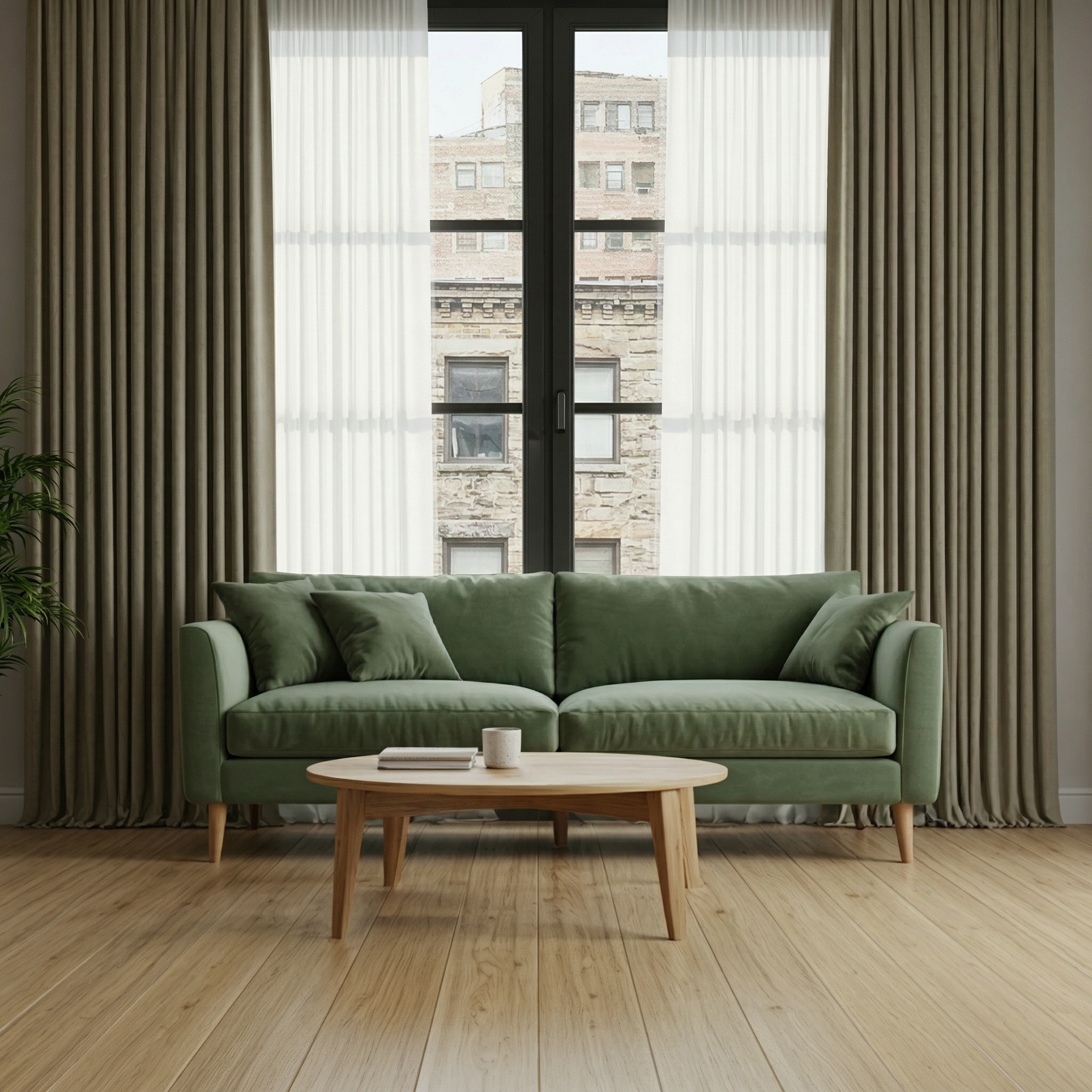 Modern minimalist living room