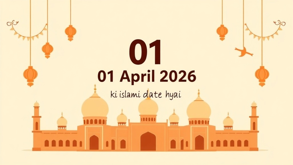 01 April 2026 ki Islamic date kya hai?