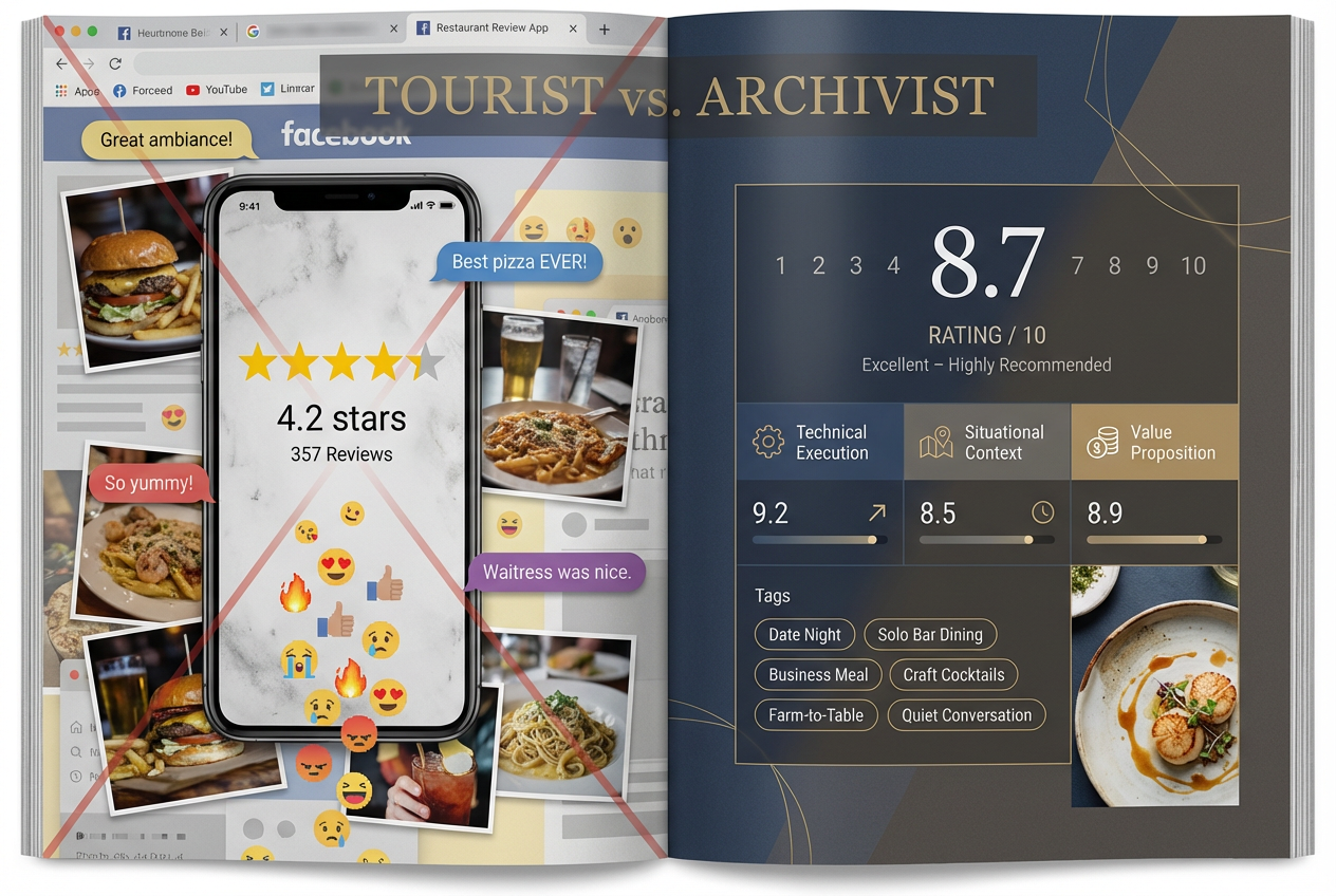 Master Food Reviews with a Professional Taste Archive