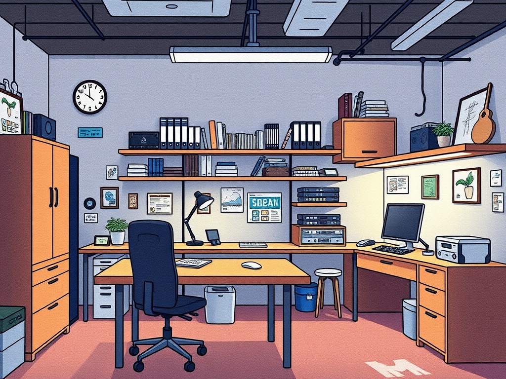 Illustration of a home server setup for self-hosting and home lab enthusiasts.