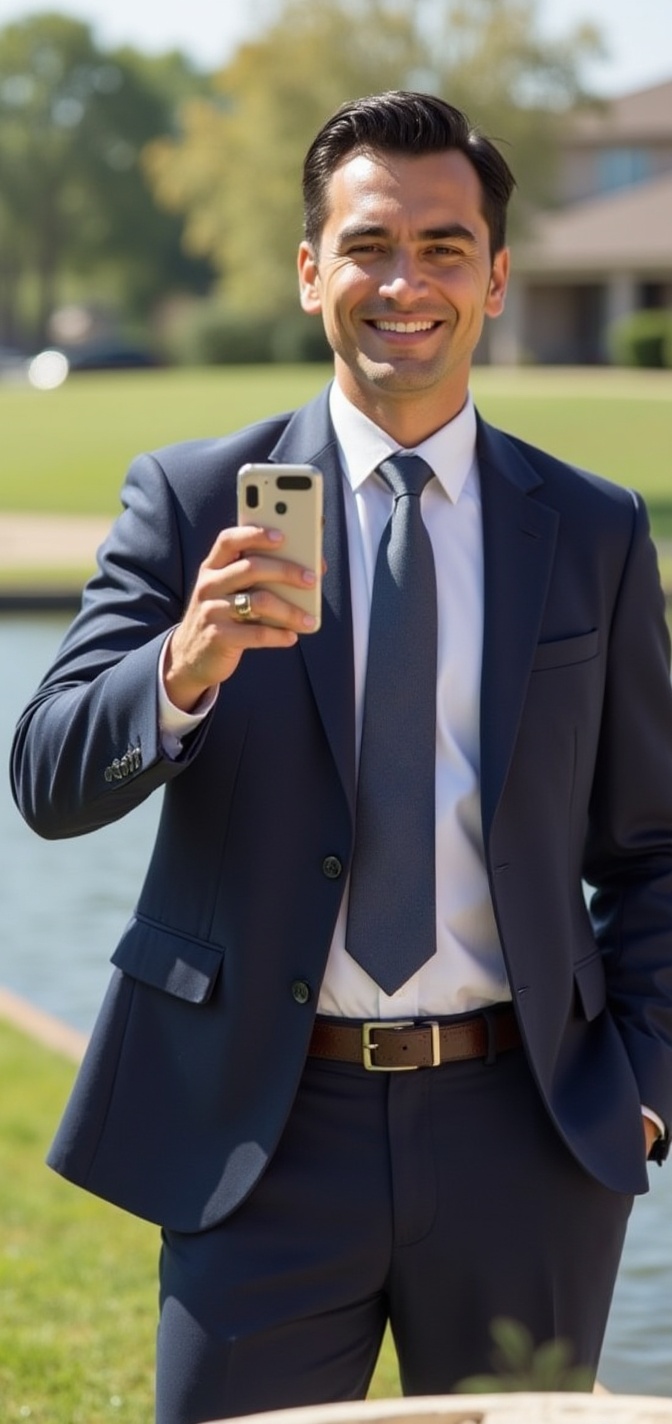 taking-a-selfie-with-a-new-polo-shirt-and-shorts-4yx3n60vn6