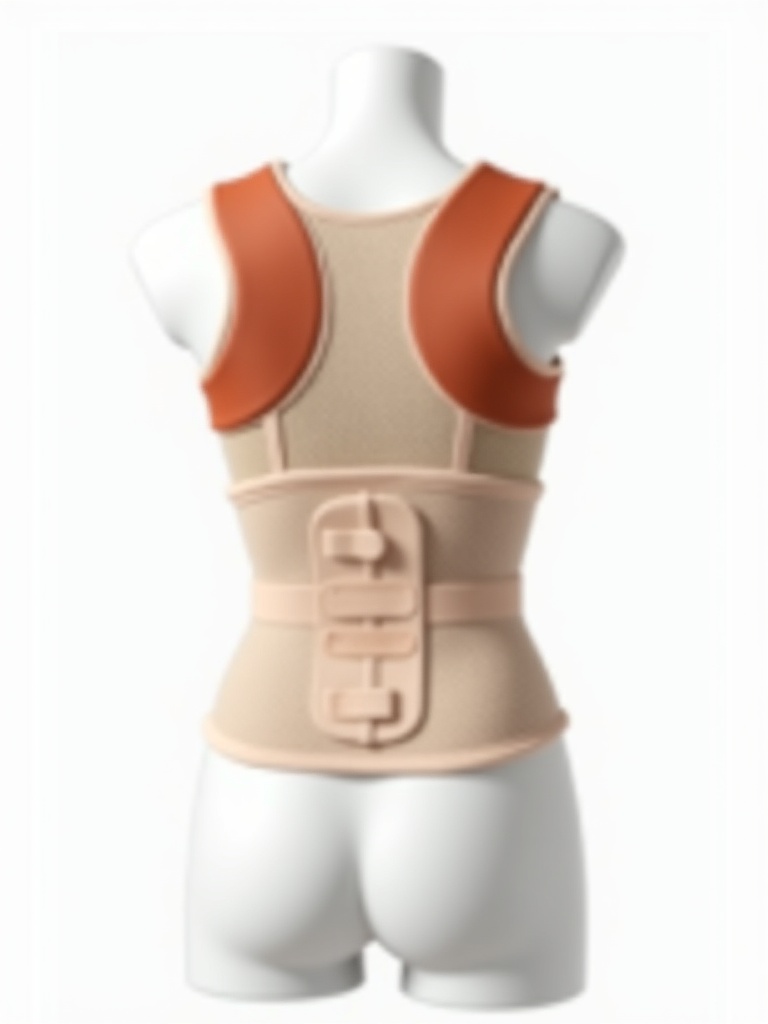 CurveCradle Lumbar Support Vest - Back View