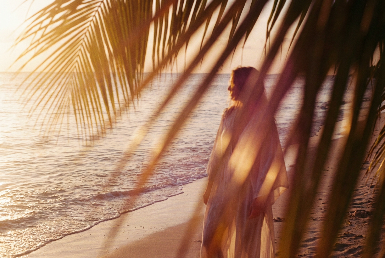 alt text: AI-generated tropical bachata music video visualizer