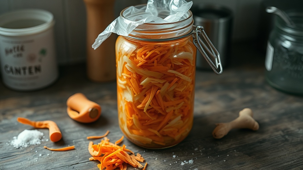 Homemade Fermented Carrot Ginger Kraut: A Zero-Waste Spring Recipe